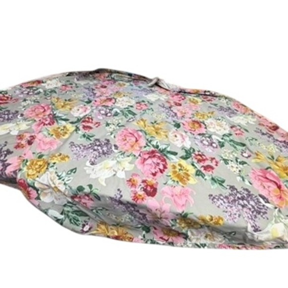 "Waterford "Floral Cotton Sateen Tablecloth Size 74" x 64" Cottagecore RD/Oval - Picture 2 of 8